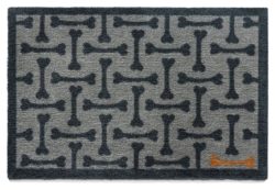 Howler and Scratch Bones Doormat - 100x50cm - Grey.